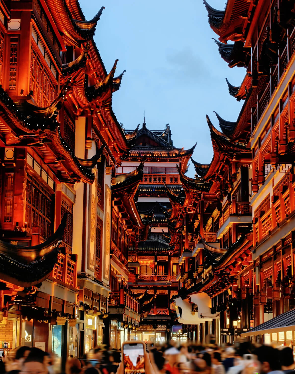 City God Temple Night View